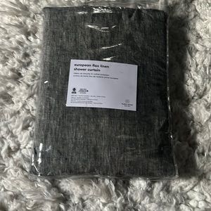 NWT West Elm Belgian Linen Shower Curtain